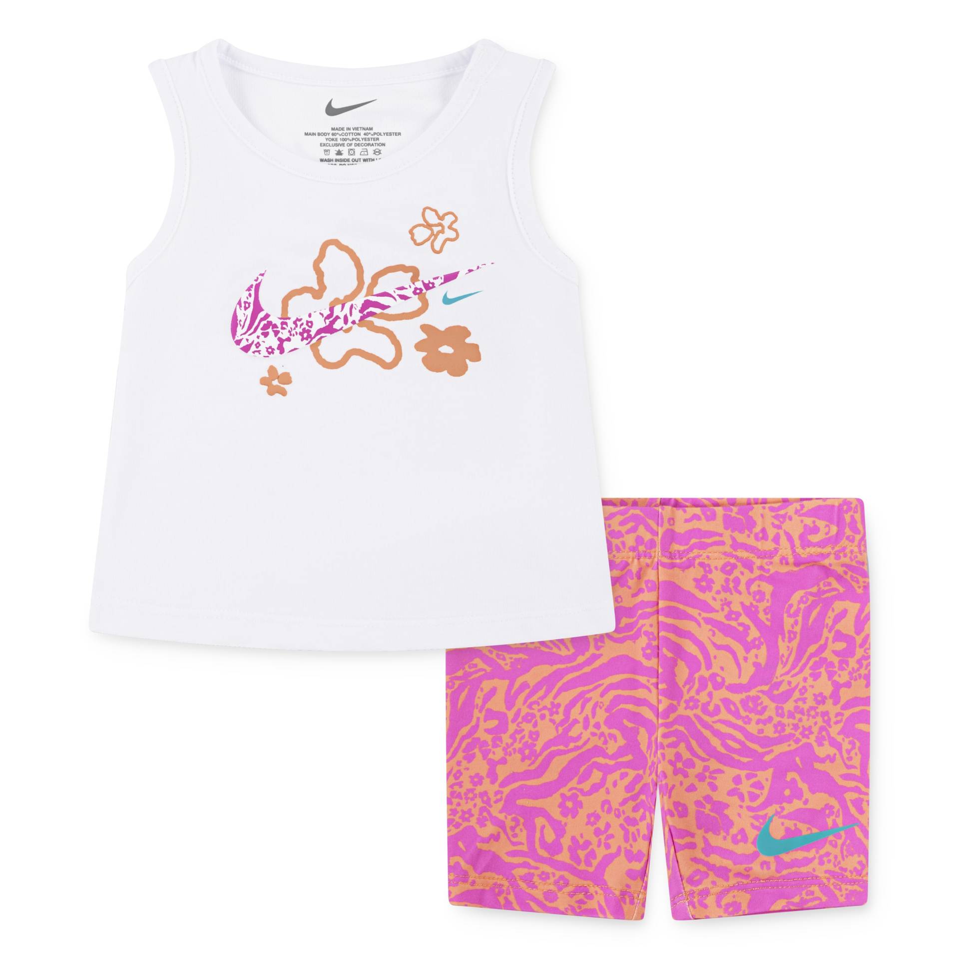 Nike Sportswear Top & Shorts "NKG WILD FLOWER AOP BIKE SHORT" 2 Stk. für Kinder von Nike Sportswear