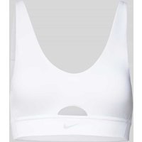 NIKE TRAINING Bustier mit elastischem Label-Bund in Weiss, Größe XS von Nike Training