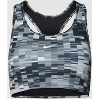 NIKE TRAINING Sport-BH mit Allover-Muster in Black, Größe S von Nike Training