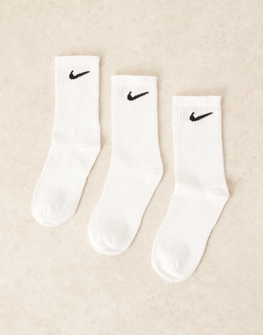 Nike Training - Everyday - 3er-Pack leichte Knöchelsocken in Weiß von Nike Training