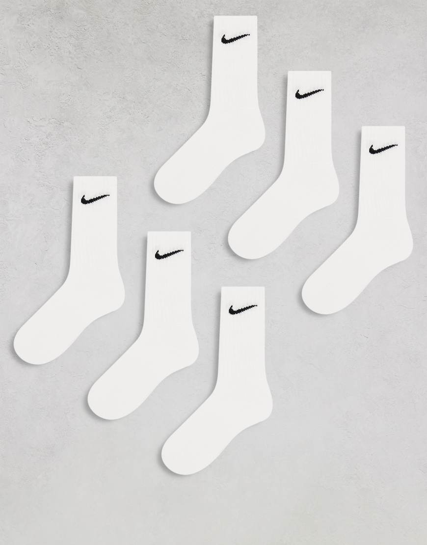 Nike Training - Everyday Cushioned - 6er-Pack Crew-Socken in Weiß von Nike Training