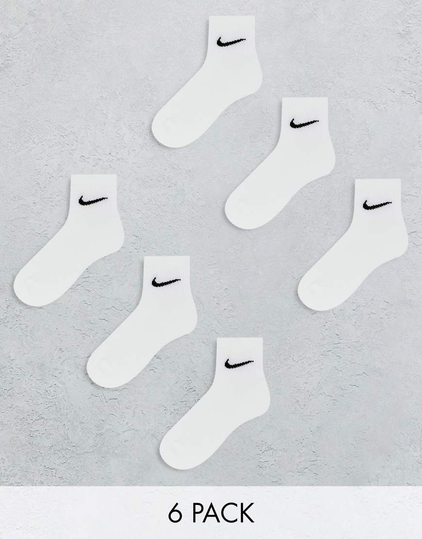 Nike Training - Everyday Cushioned - 6er-Pack Knöchelsocken in Weiß von Nike Training