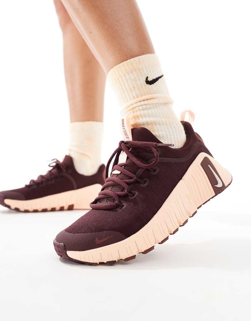Nike Training - Free Metcon 6 - Sneaker in Burgunderrot-Lila von Nike Training
