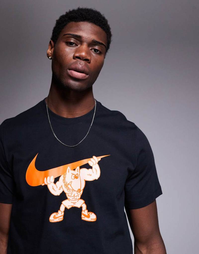 Nike Training - Gym Dog - T-Shirt in Schwarz mit Print von Nike Training