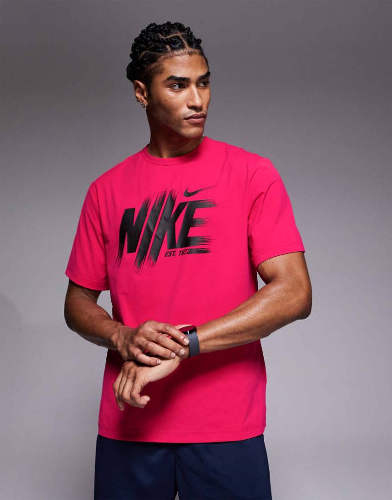 Nike Training - Hyverse DRI-Fit - T-Shirt in Pink-Rosa von Nike Training