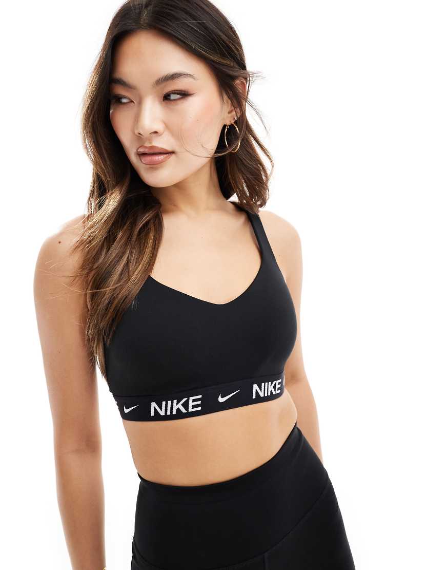 Nike Training - Indy Dri-FIT - Sport-BH in Schwarz mit hoher Stützfunktion von Nike Training