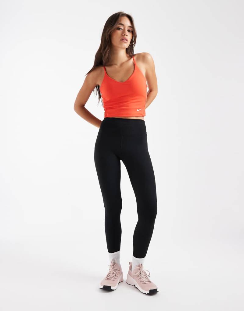 Nike Training - One Dri-FIT - 7/8-Leggings in Schwarz mit hohem Bund von Nike Training