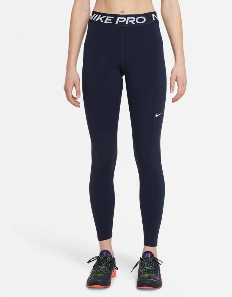 Nike - Pro Training 365 - Leggings in Marineblau-Schwarz von Nike Training