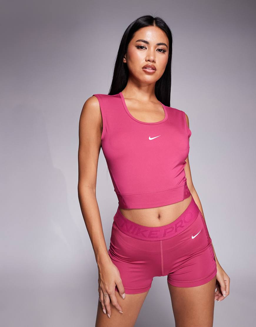 Nike Training - Pro Dri-FIT - Cropped-Tanktop in Rosa von Nike Training