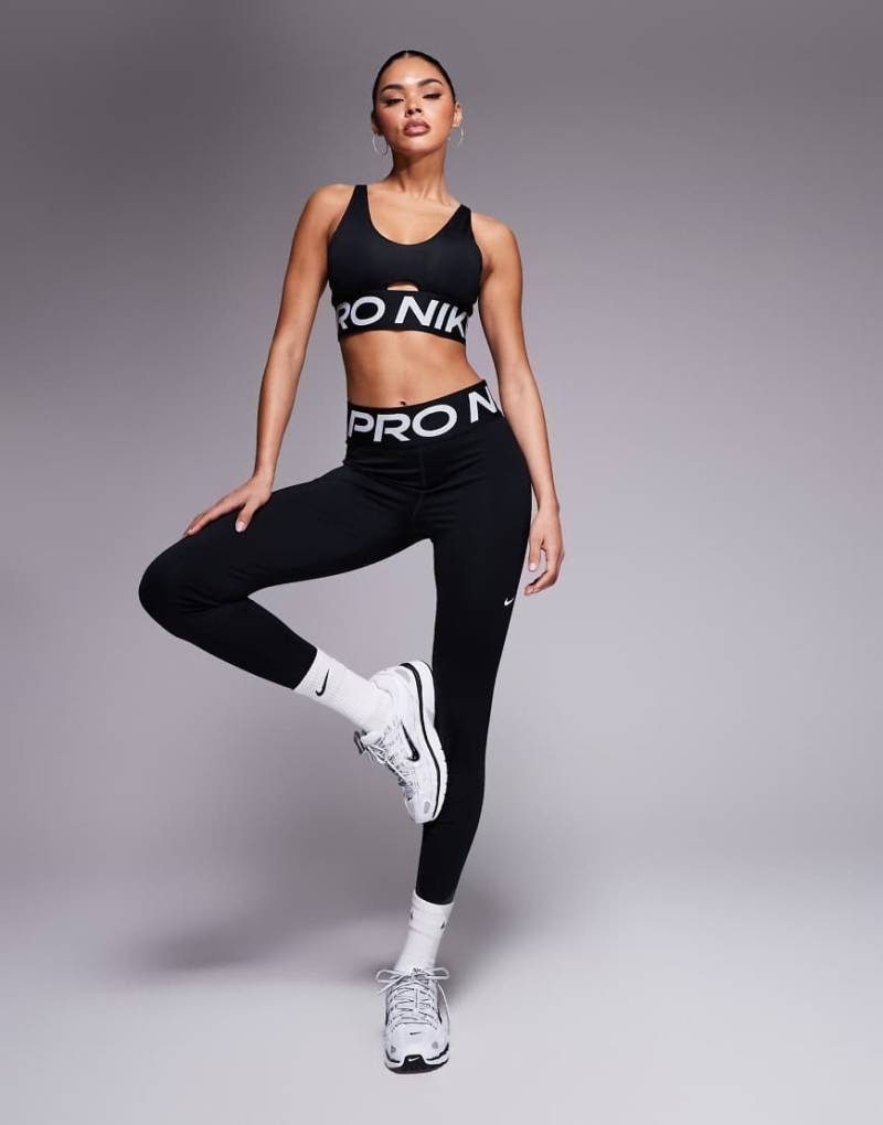 Nike - Pro Training Dri-FIT Sculpt - Formende Leggings in Schwarz mit hohem Bund von Nike Training