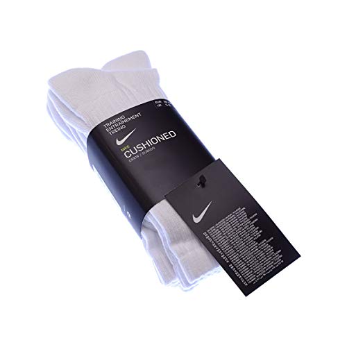 3 Paar NIKE Value Crew Socken in Farbe Weiß Größe XL (46-50) von Nike
