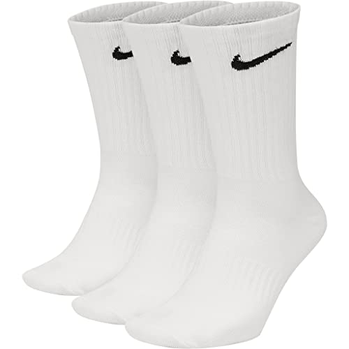 3 Paar NIKE Value Crew Socken in Farbe Weiß Größe XL (46-50) von Nike