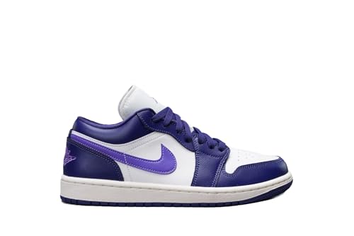 AIR JORDAN Nike Nike Damen 1 Low UNC Basketballschuh, Sky J Purple/Action Grape-sail, 37.5 EU, Sky J Purple Sail Action Grape, 38 EU von AIR JORDAN