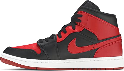 Air Jordan 1 Mid, Mehrfarbig - Black Gym Red White - Größe: 43 EU von Jordan