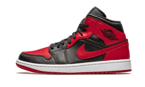 Nike Air Jordan 1 Mid Banned für Herren, 554724 074, Schwarz/Rot/Weiß, - mehrfarbig - Größe: 45 EU von Jordan