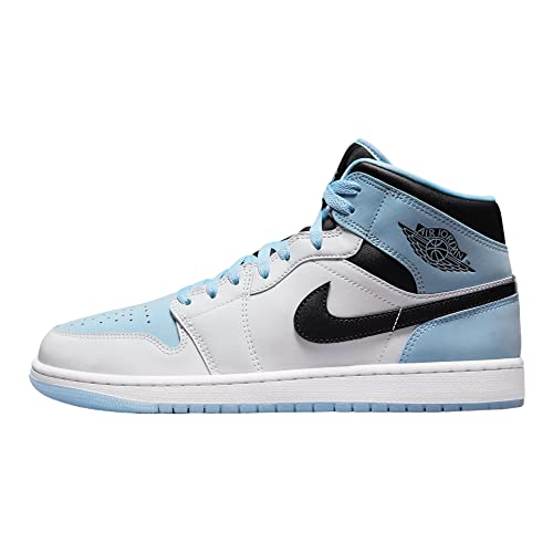 Nike - Air Jordan 1 Mid Se - DV1308104 - Farbe: Weiß-Hellblau - Größe: 46 EU von Nike