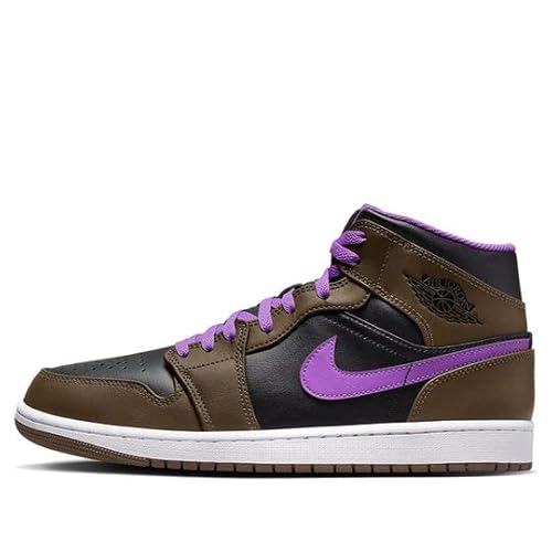 Air Jordan 1 Mid Pre School, Palomino/White-Wild Berry, 46 EU von Nike