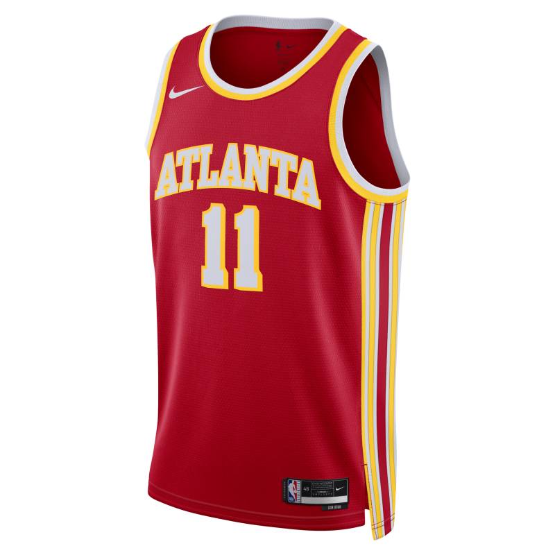 Atlanta Hawks Icon Edition 2022/23 Nike Dri-FIT NBA Swingman Trikot für Herren - Rot von Nike