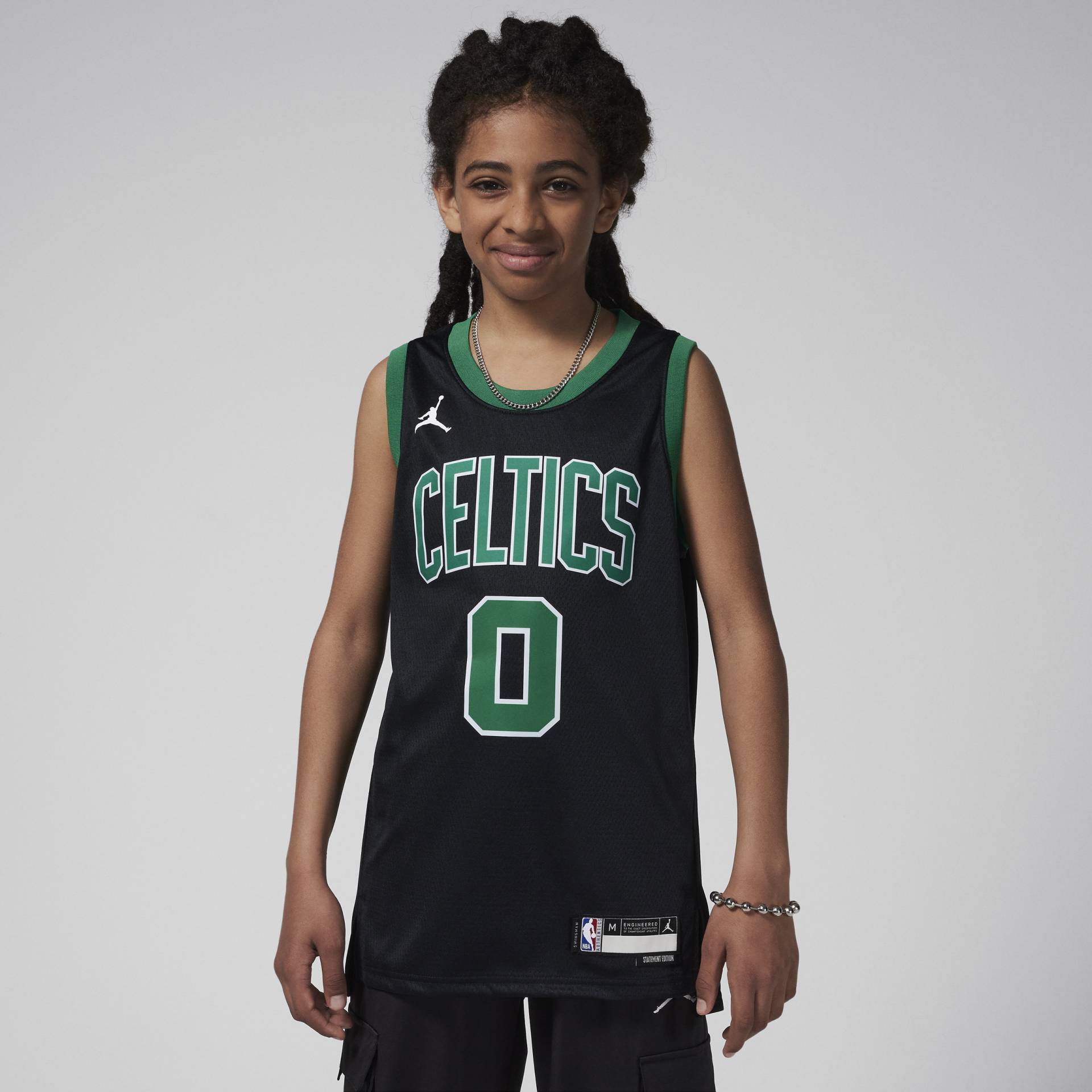 Boston Celtics Statement Edition Nike Dri-FIT Swingman Trikot für ältere Kinder - Schwarz von Nike