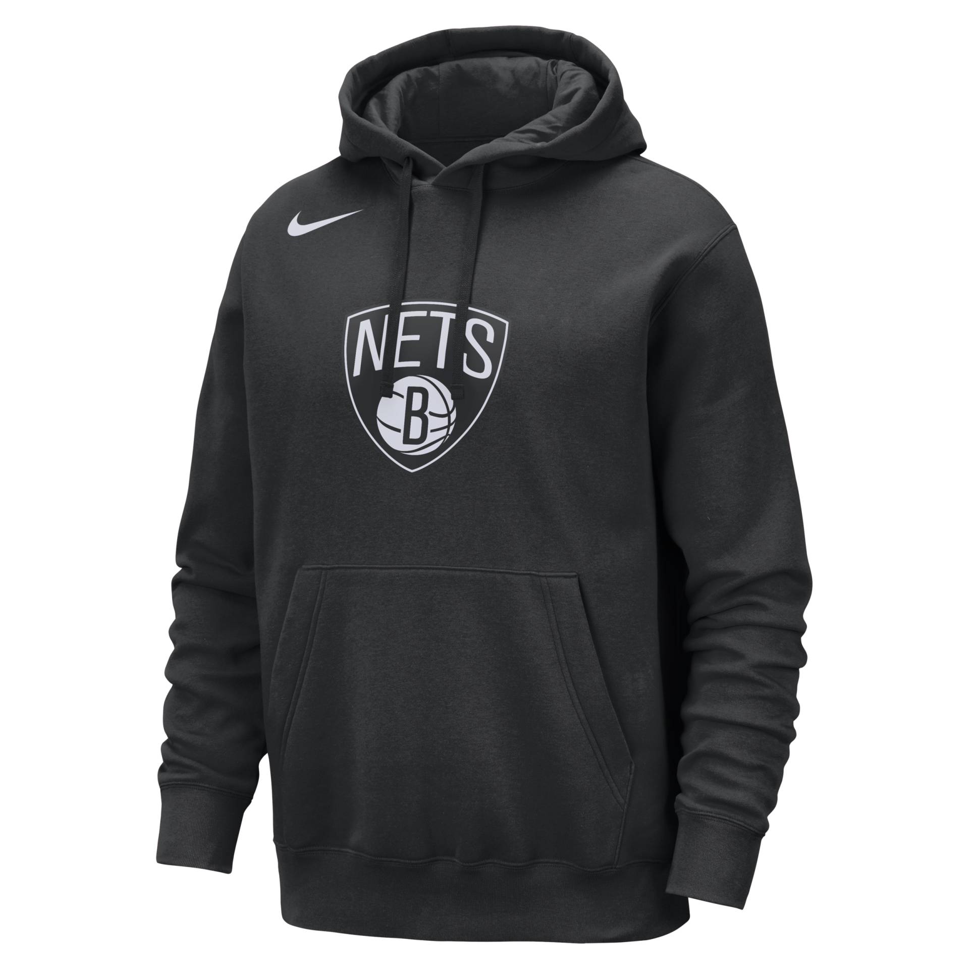 Brooklyn Nets Club Nike NBA-Hoodie für Herren - Schwarz von Nike