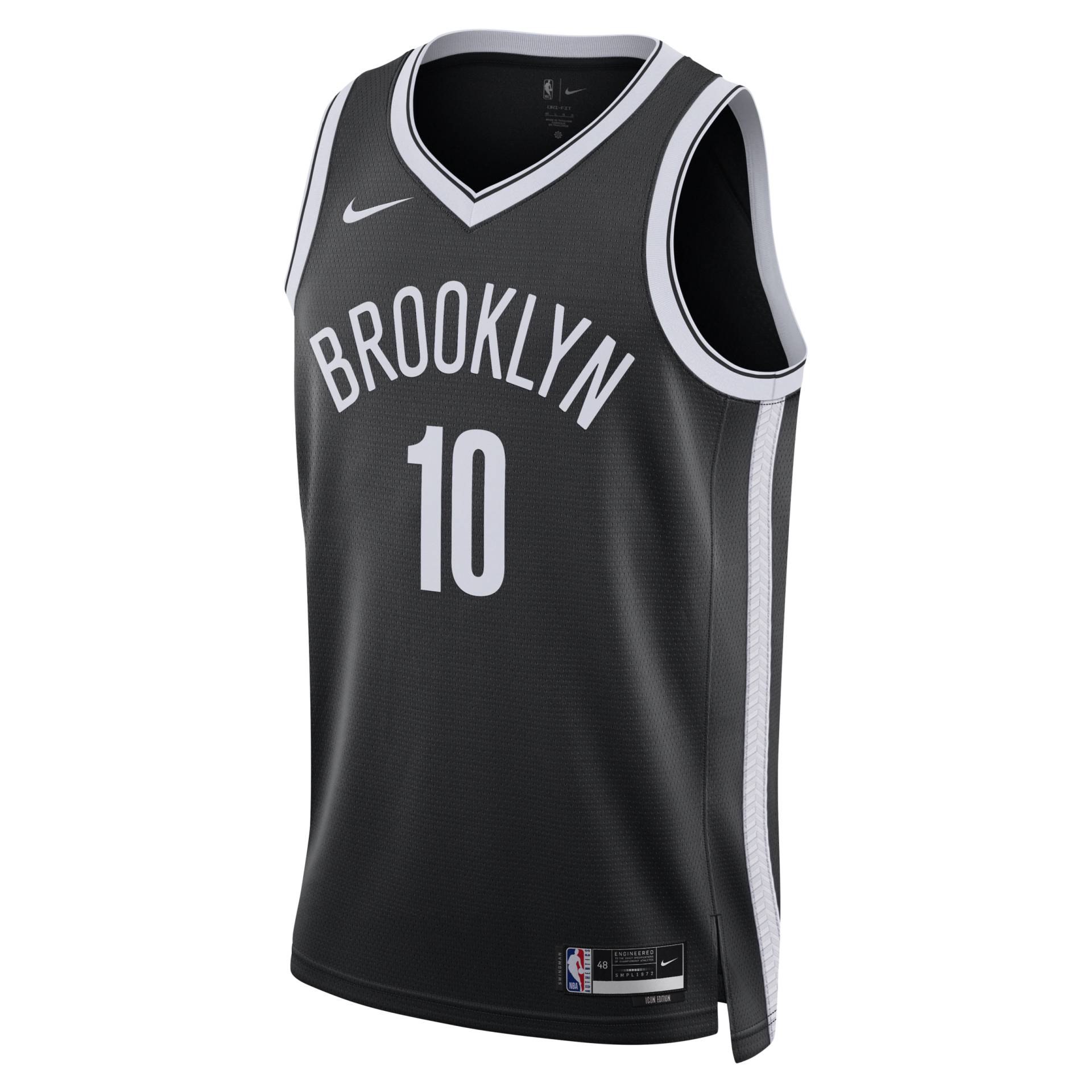 Brooklyn Nets Icon Edition 2022/23 Nike Dri-FIT NBA Swingman Trikot für Herren - Schwarz von Nike