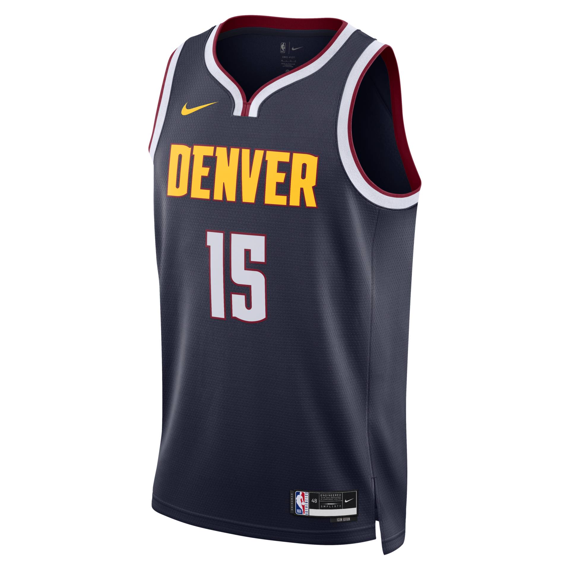 Denver Nuggets Icon Edition 2022/23 Nike Dri-FIT NBA Swingman Trikot für Herren - Blau von Nike