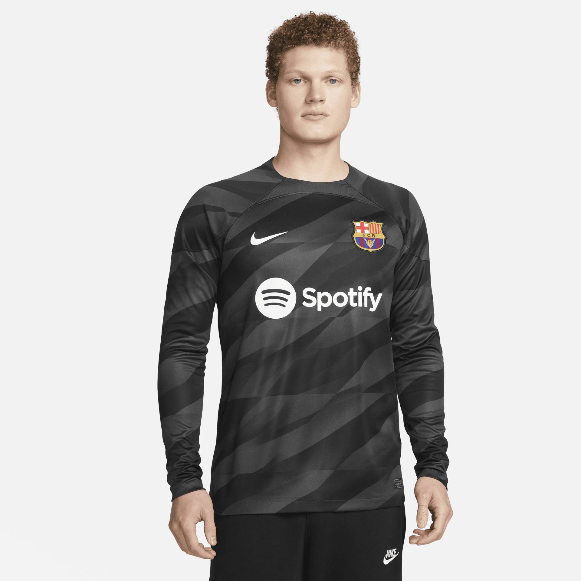 FC Barcelona 2023/24 Stadium Goalkeeper Nike Dri-FIT Longsleeve-Fußballoberteil für Herren - Grau von Nike