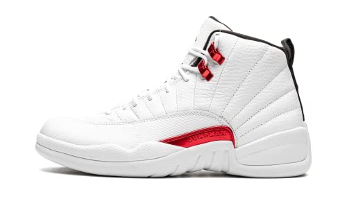 Herren Jordan 12 Retro Twist White/Black-University Red (CT8013 106), White/University Rot-Schwarz, 46 EU von Nike