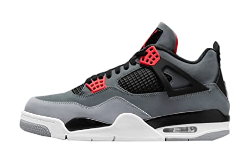 Air Jordan 4 Retro - 308497 106, Dunkelgrau/Infrarot 23-schwarz-ce, 46 EU von Jordan