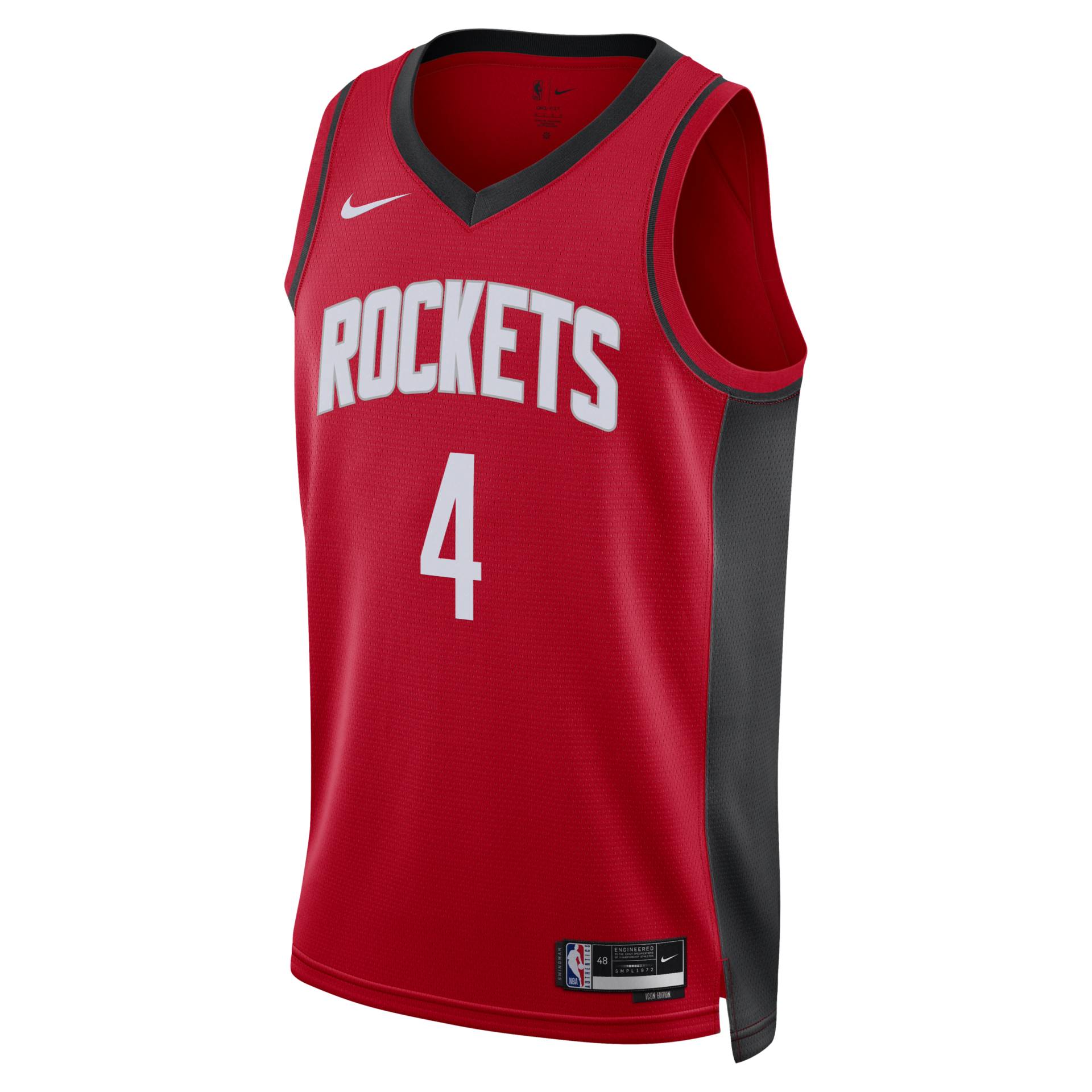 Houston Rockets Icon Edition 2022/23 Nike Dri-FIT NBA Swingman Trikot für Herren - Rot von Nike