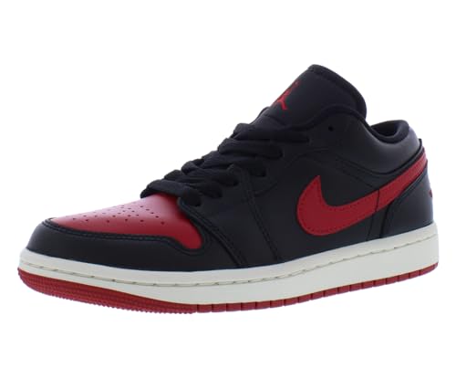 Nike Dunk Low Retro, Basketballschuhe für Damen, Black Gym Red Sail 061, 38.5 EU von Nike