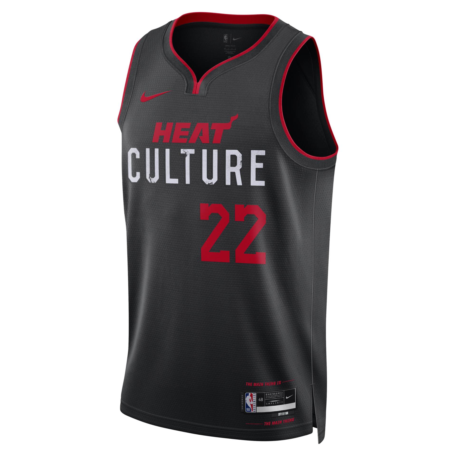 Jimmy Butler Miami Heat City Edition 2023/24 Nike Dri-FIT NBA Swingman Trikot für Herren - Schwarz von Nike