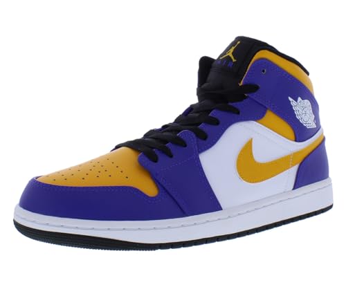 Nike - Air Jordan 1 los Angeles Lakers - DQ8426517 - Farbe: Gelb-Weiß-Violett - Größe: 45 EU von Jordan