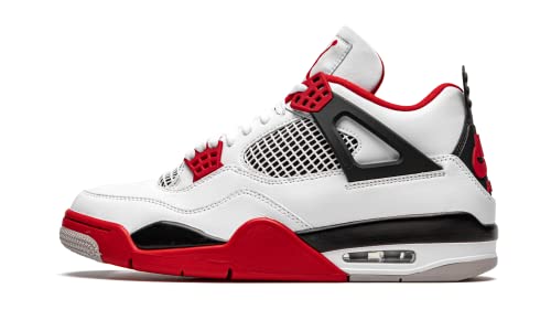 Air Jordan 4 Retro - 308497 106, Weiß/Feuerrot/Schwarz/Techgrau., 25 EU von Nike