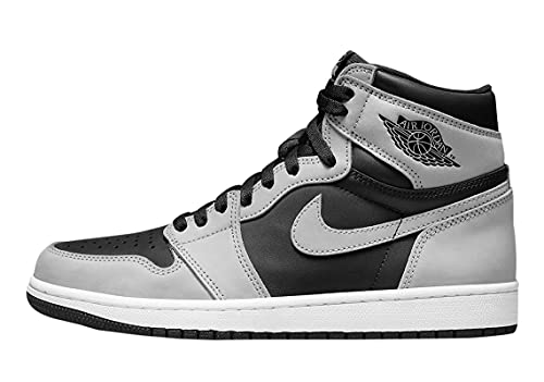 Jordan Herren Air Jordan 1 High OG 555088 035 Shadow 2.0 - Größe 7,5, Schwarz/Hellrauchgrau-weiß, 40.5 EU von Jordan