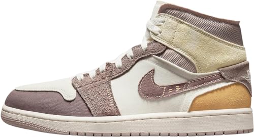 Jordan Herren Jordan 1 Mid 554724 660 Reverse Bred - Gr, Segel/Taupe Haze-Fossil-Stein, 44 EU von Nike