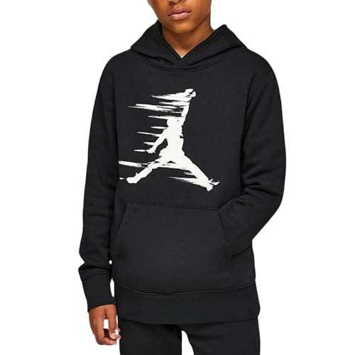 Jordan Jungen Sweatshirt mit Kapuze MJ Flight MVP Schwarz, Schwarz , 13-15 Jahre von Nike