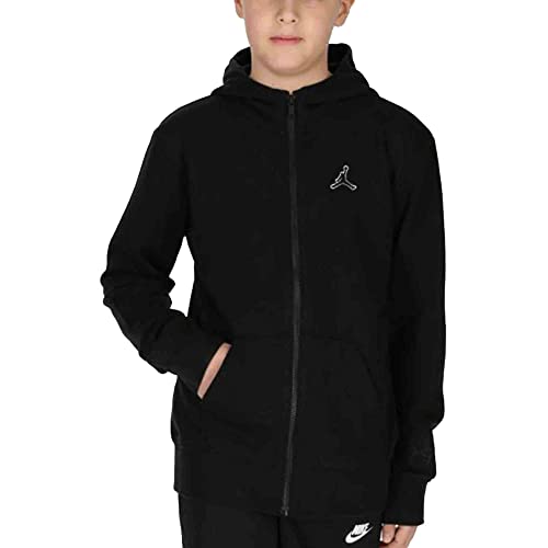 Jordan Essentials Sweatshirt für Jungen mit Kapuze und Reißverschluss, Schwarz, Schwarz , 10-12 Jahre von Jordan