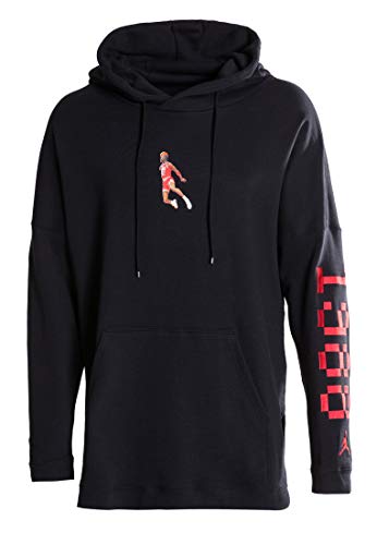 Jordan Kapuzenpullover – Sportswear Wings Lite 1988 Fleece schwarz/rot Größe: XL (X-Large) von Jordan