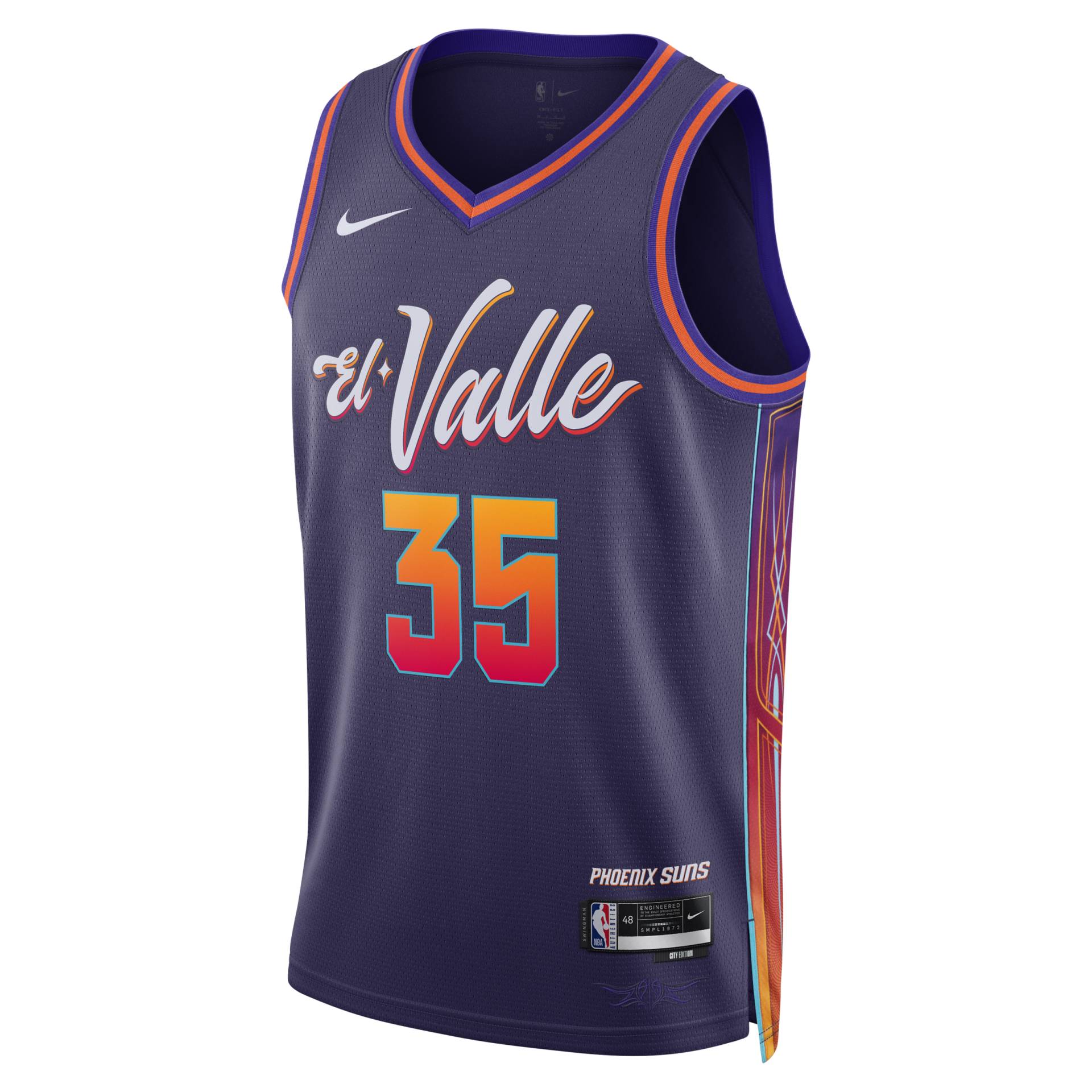 Kevin Durant Phoenix Suns City Edition Nike Dri-FIT NBA Swingman Trikot für Herren 2023/24 - Lila von Nike