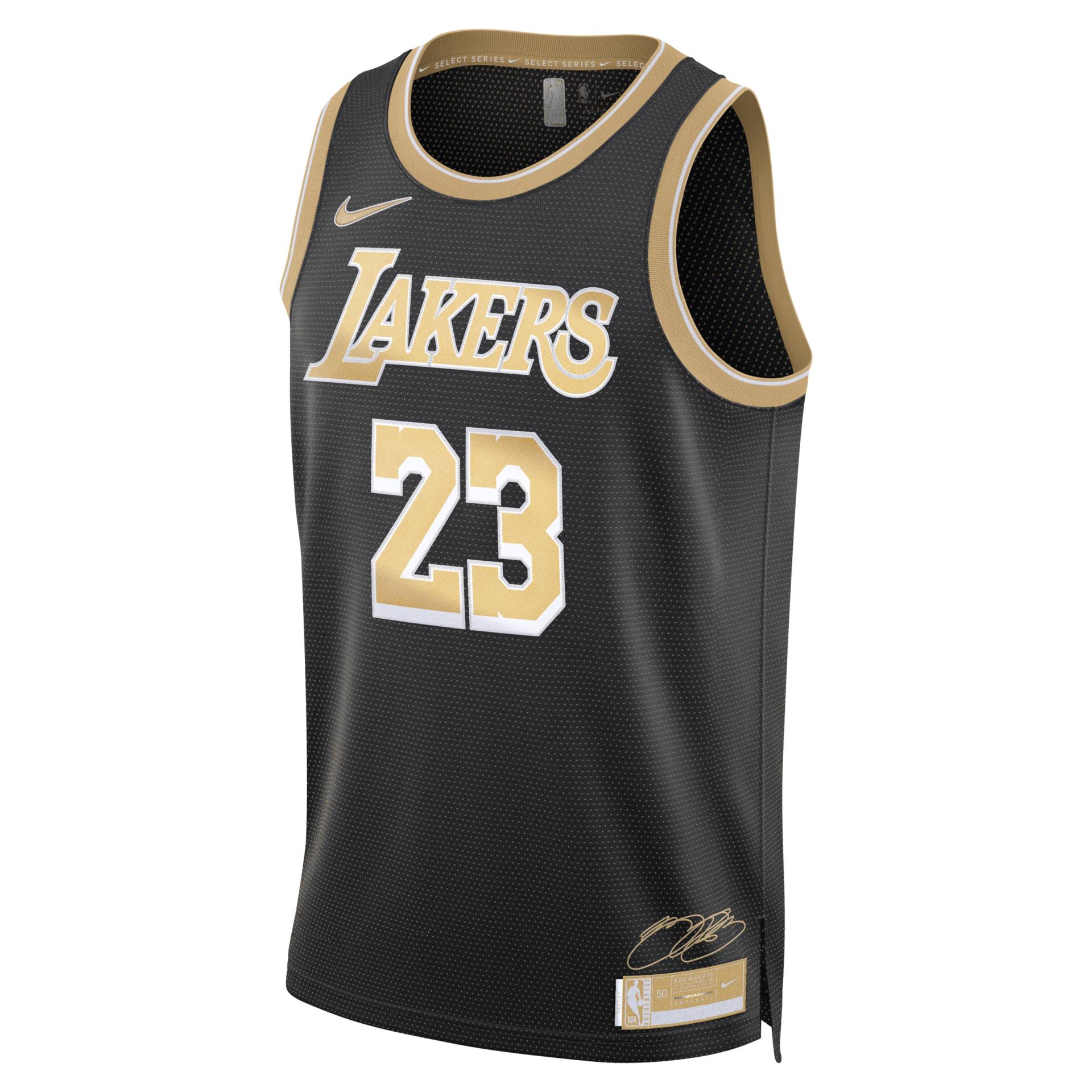 LeBron James Los Angeles Lakers 2024 Select Series Nike Dri-FIT NBA Swingman Trikot für Herren - Schwarz von Nike