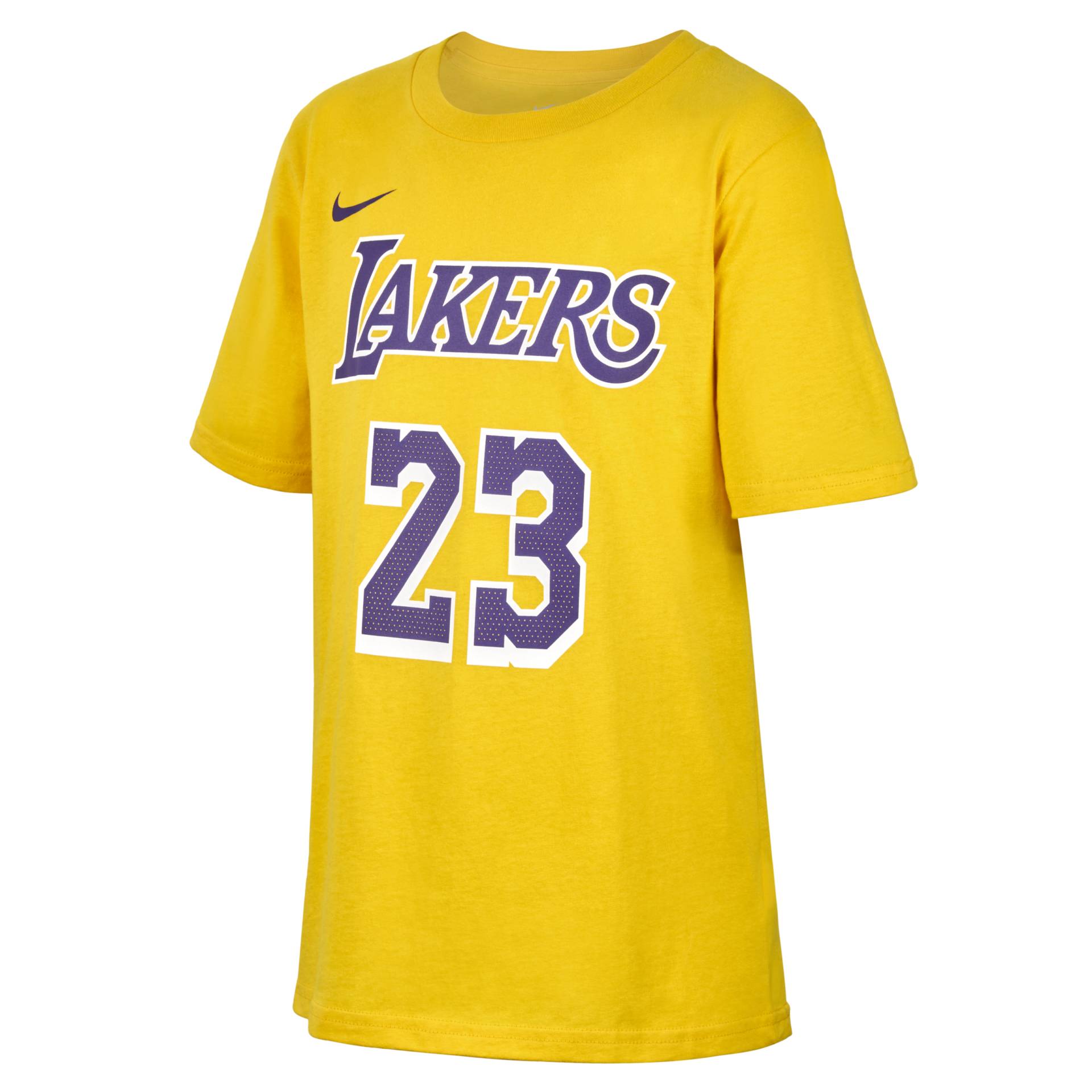 LeBron James Los Angeles Lakers Nike NBA-T-Shirt für ältere Kinder (Jungen) - Gelb von Nike