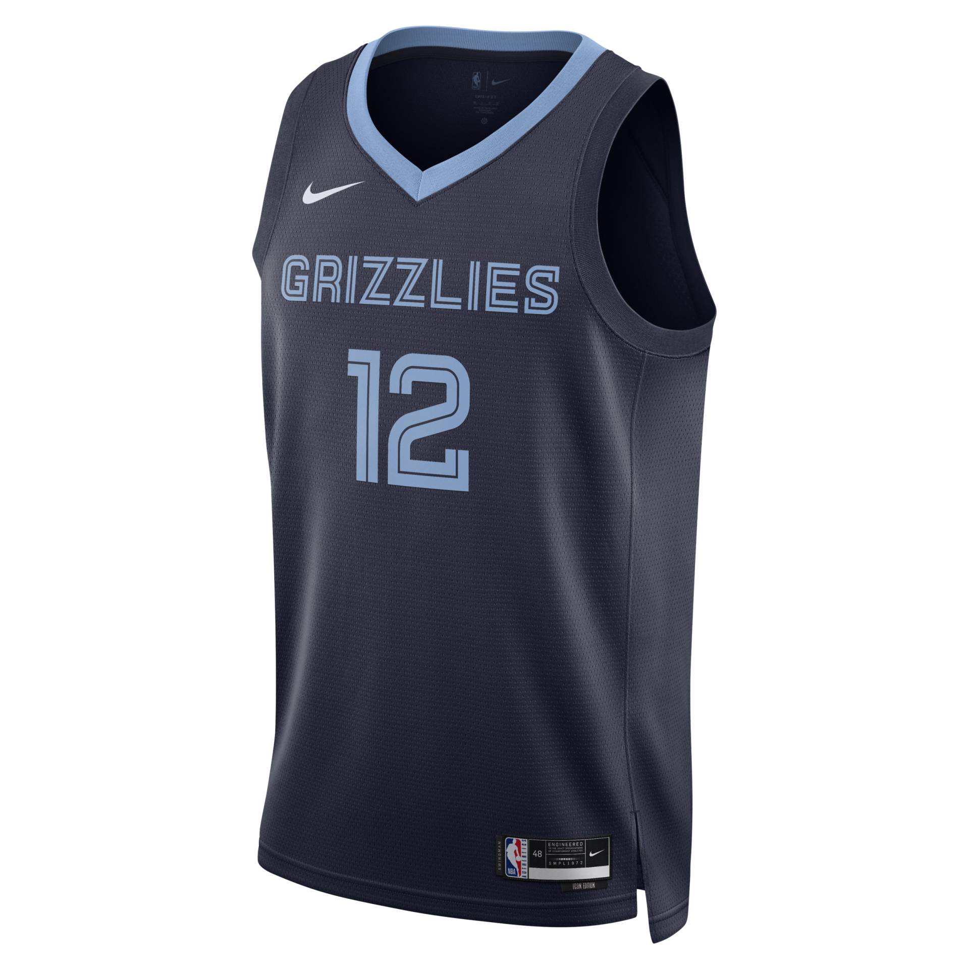 Memphis Grizzlies Icon Edition 2022/23 Nike Dri-FIT NBA Swingman Trikot für Herren - Blau von Nike