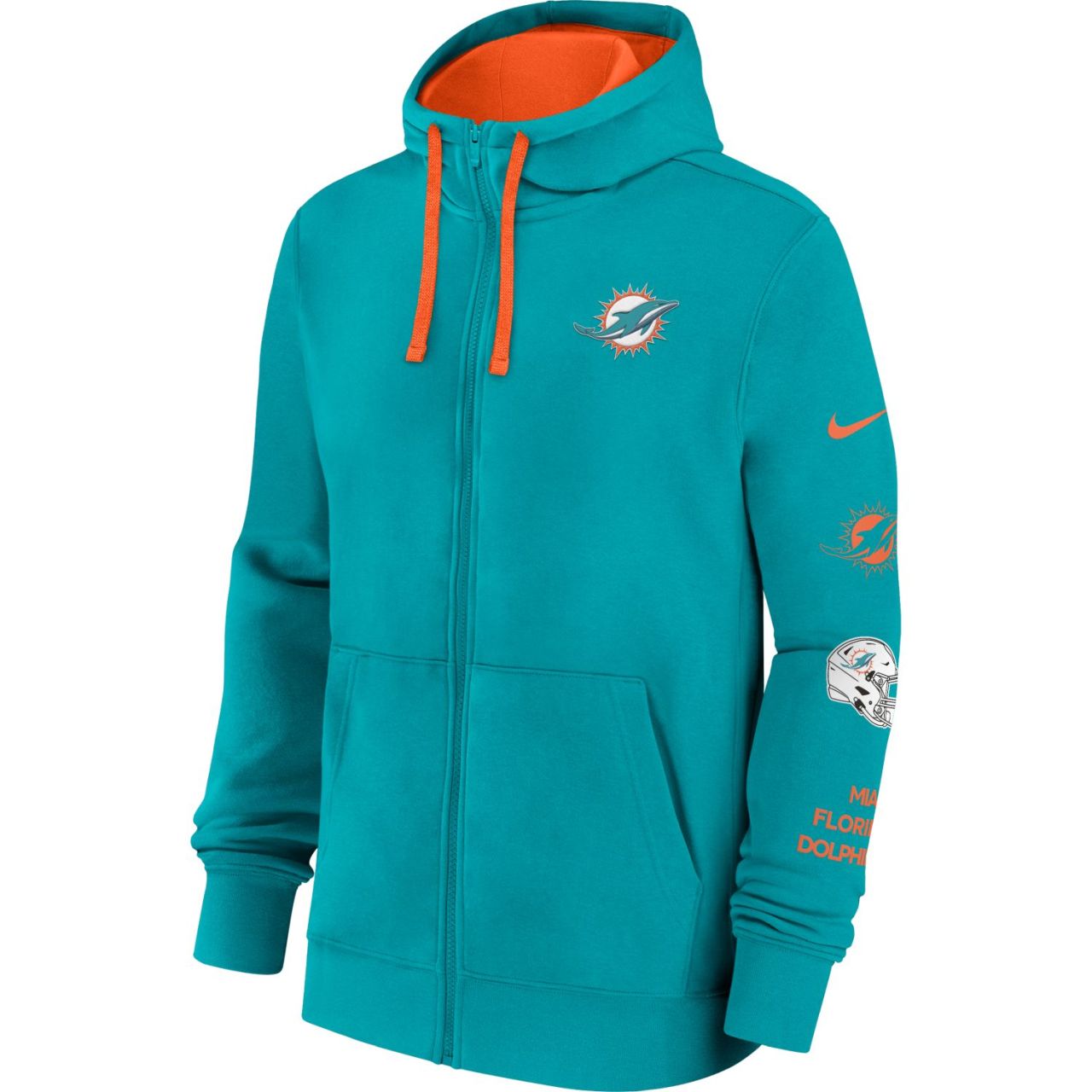 Miami Dolphins Nike Club Fleece Full-Zip Hoody Miami Dolphins Nike Club Fleece Full-Zip Hoody von Nike