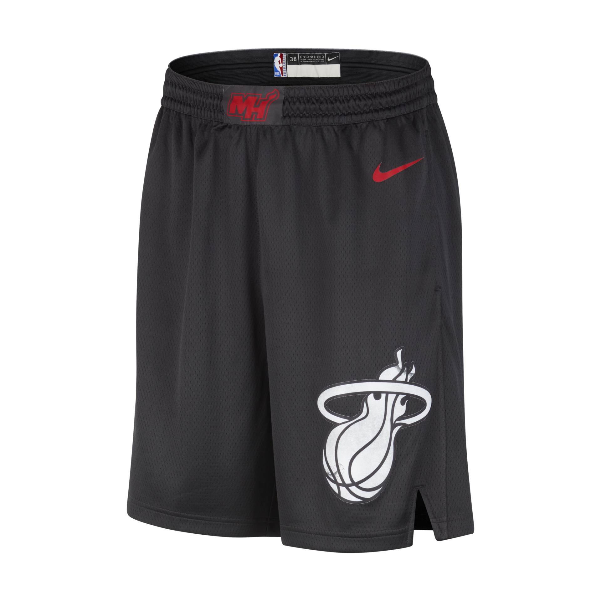 Miami Heat 2023/24 City Edition Nike Dri-FIT NBA Swingman Shorts für Herren - Schwarz von Nike