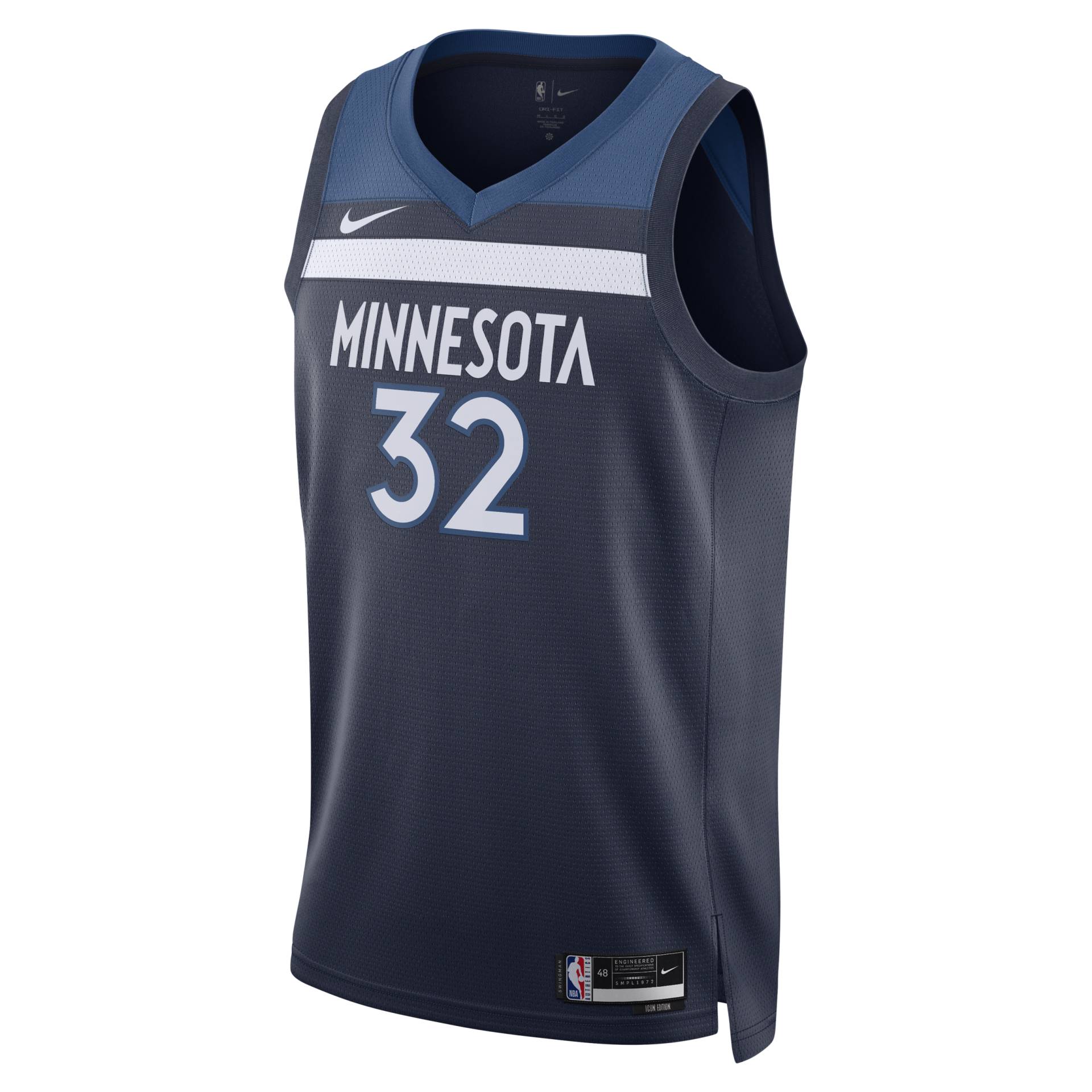 Minnesota Timberwolves Icon Edition 2022/23 Nike Dri-FIT NBA Swingman Trikot für Herren - Blau von Nike