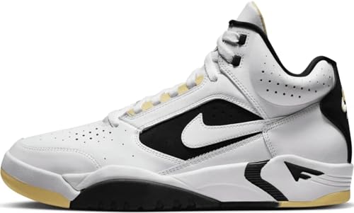 NIKE Air Flight Lite Mid Sneaker für Herren, Weiß, Zitrone, Schwarz, 46 EU NIKE Air Flight Lite Mid Sneaker für Herren, Weiß, Zitrone, Schwarz, 46 EU von Nike