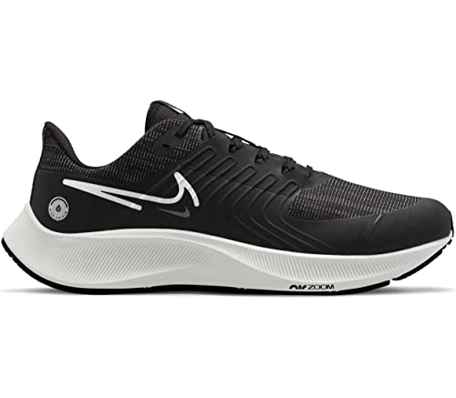 NIKE Air Zoom Pegasus 38 Shield Herren Laufschuhe Sneaker Schuhe DC4073 (Schwarz/Platinum Tint-DK Smoke Grey 001), Black Platinum Tint Dk Smoke Grey, 44 EU von Nike