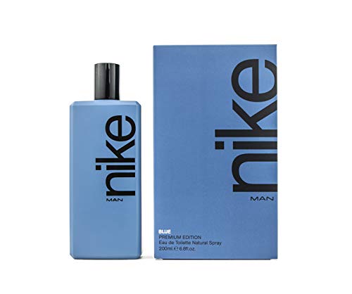 NIKE - Blue 200 ml, Eau de Parfum für Herren, Eau de Toilette, Nike Blue, Parfümiert und Spray, Eau de Toilette für Herren, elegant, frisch und tief, würziges und langanhaltendes holziges Eau de von Nike