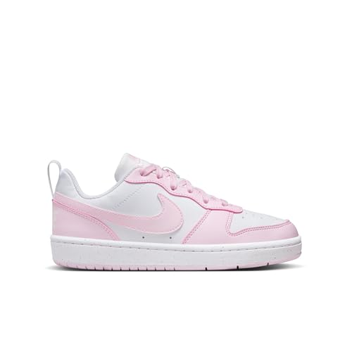 NIKE Court Borough Low RECRAFT (GS) Sneaker, White/PINK Foam, 36.5 EU von Nike